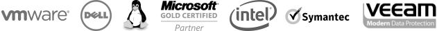 Intel. VMWare. Linux. Dell. Microsoft Gold Certified Partner. Symantec. Veeam, Modern Data Protection