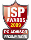ISP Awards 2009 - PC Advisor Recommended