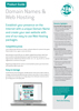 Domain Names and Web Hosting Product Guide
