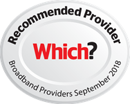 Which? Recommended Broadband Provider Sept 2018