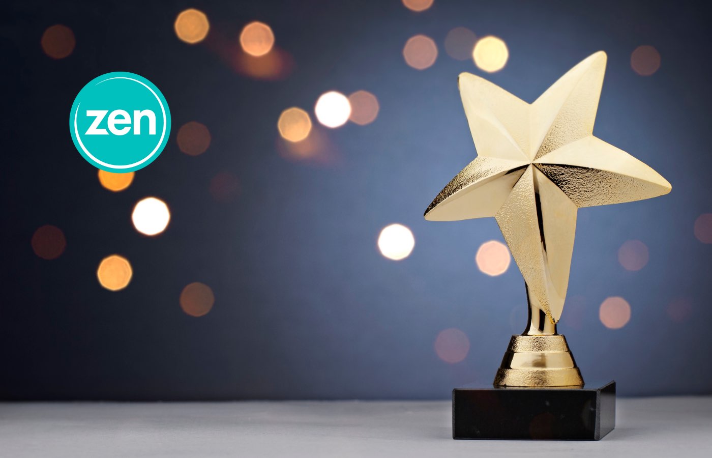 Celebrating the Broadband Genie Award win