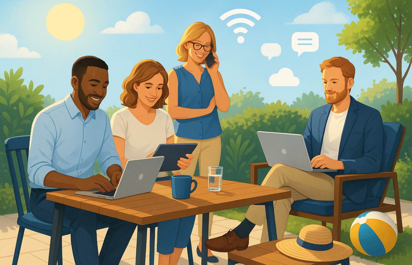 Summer business balance with Zen