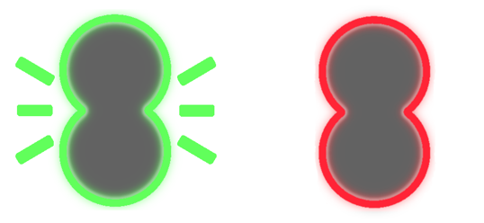 Flashing Green or Steady Red light on the MiFi device