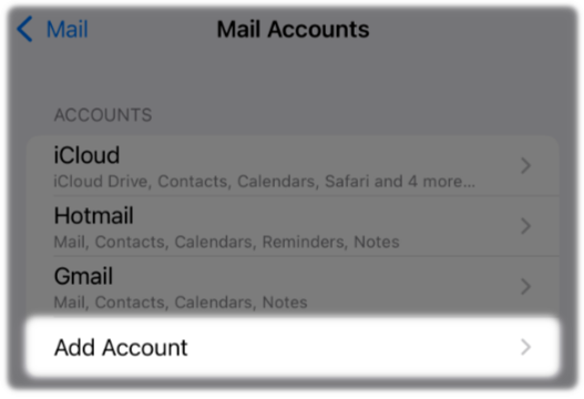 Add a new email account