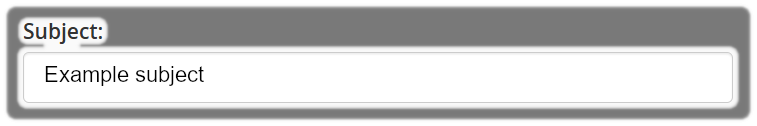 Subject of the Autoresponder.