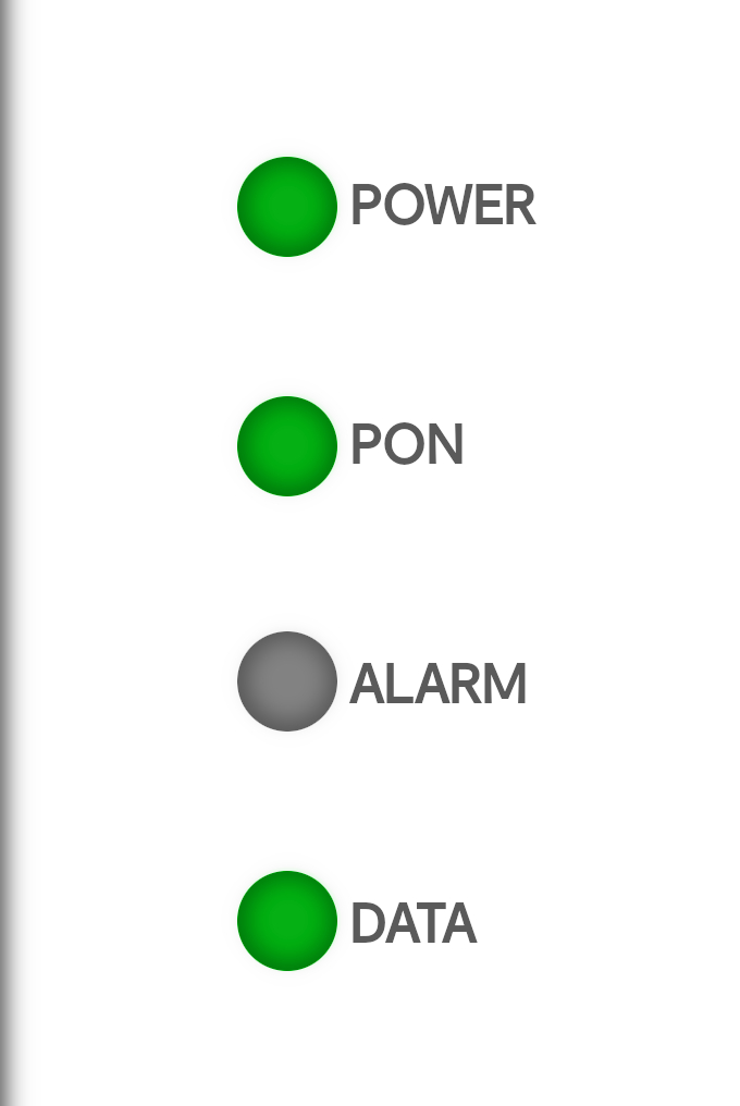 CityFibre Nokia ONT with correctly working indicator lights