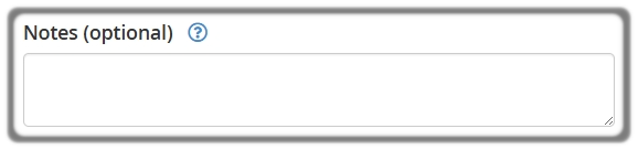 Optional cPanel Team Notes for the new user