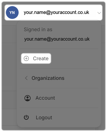 Create a Project from you profile in CloudFlex