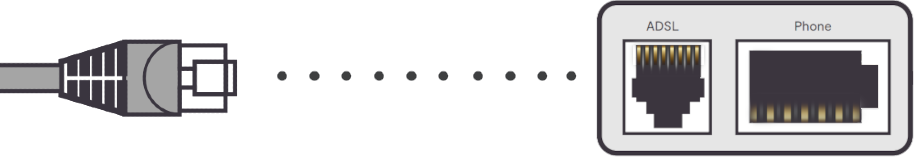 DSL cable into microfilter | Zen internet DSL cable into microfilter | Zen internet