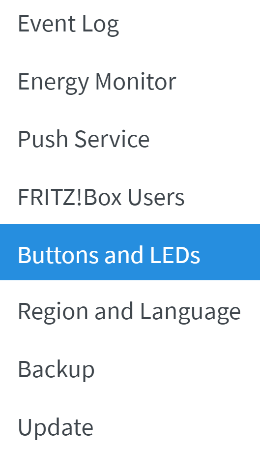 FRITZ!Box Buttons LEDs Menu | Zen internet