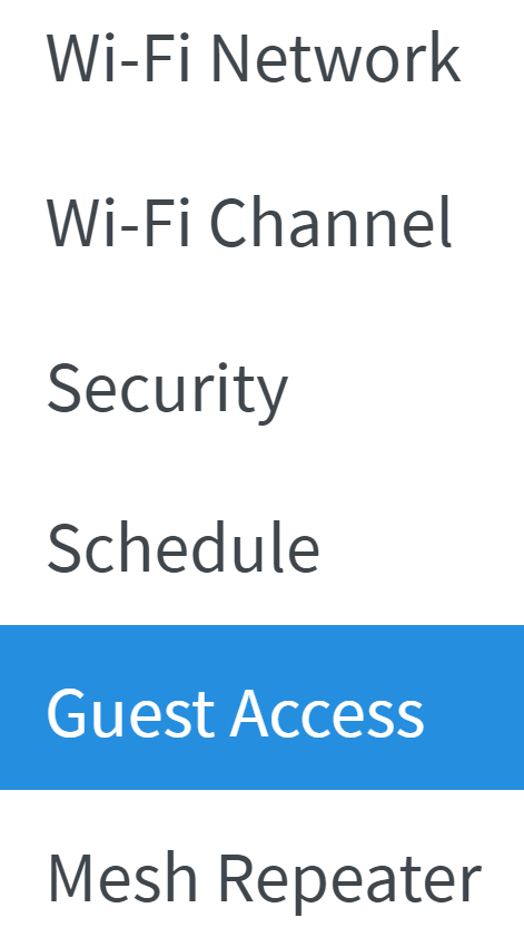 FRITZ!Box  Wi-Fi Guest Access Menu | Zen internet