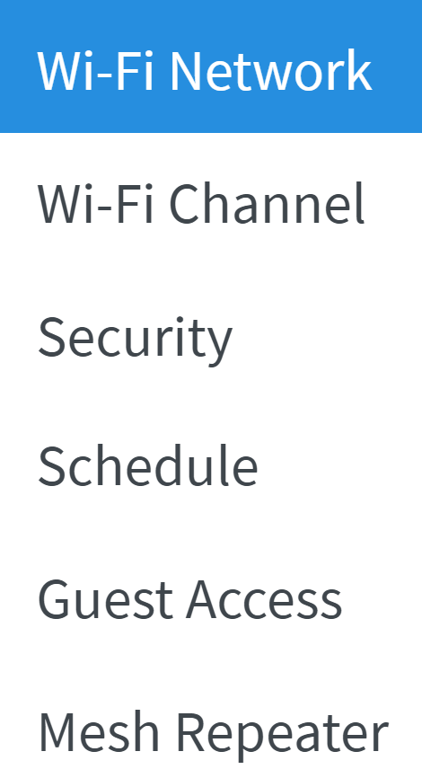 FRITZ!Box Wi-Fi Network Menu | Zen internet