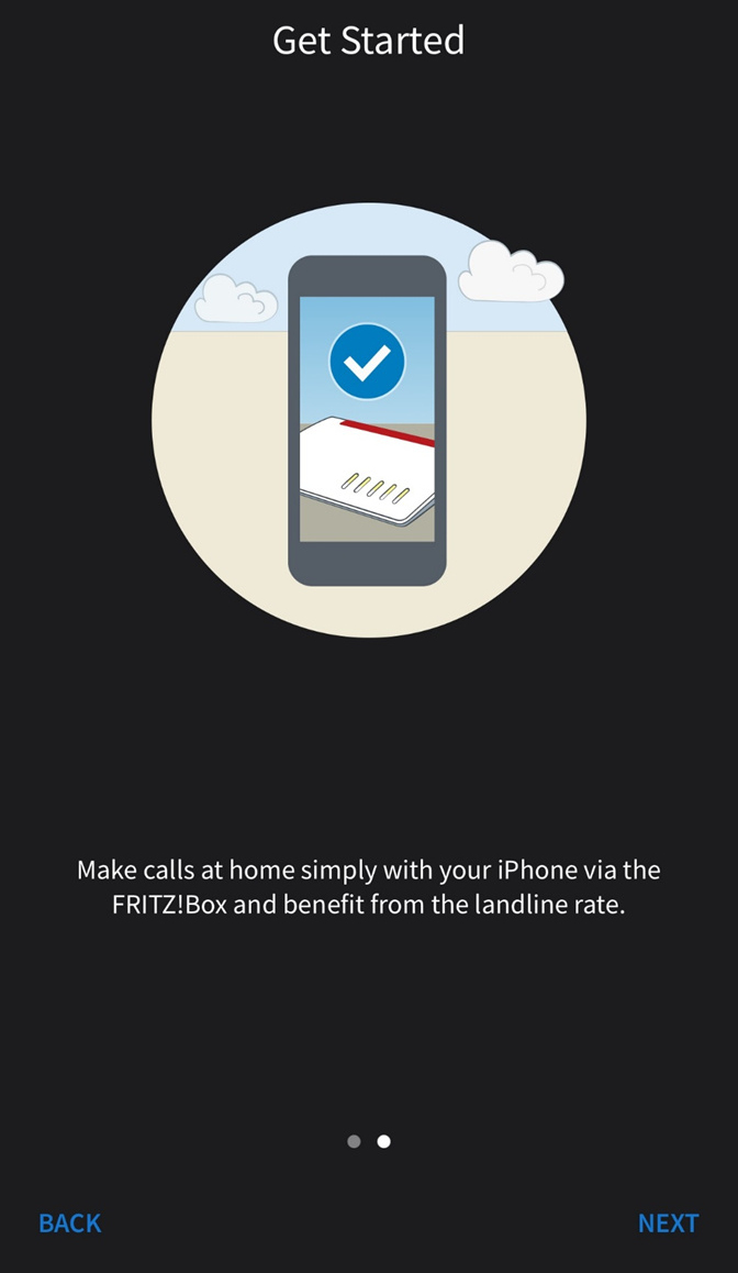 A tick confirming that the phone has configured to the router for Digital Voice