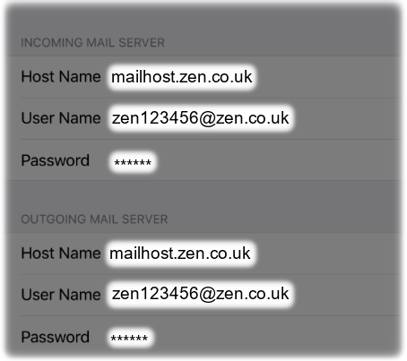 Incoming and Outgoing Mail Server settings for your email account