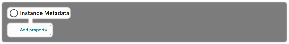 Instance Metadata option when creating a server in CloudFlex with Add Property highlighted