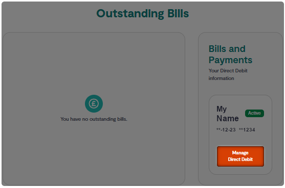 Manage Direct Debit option