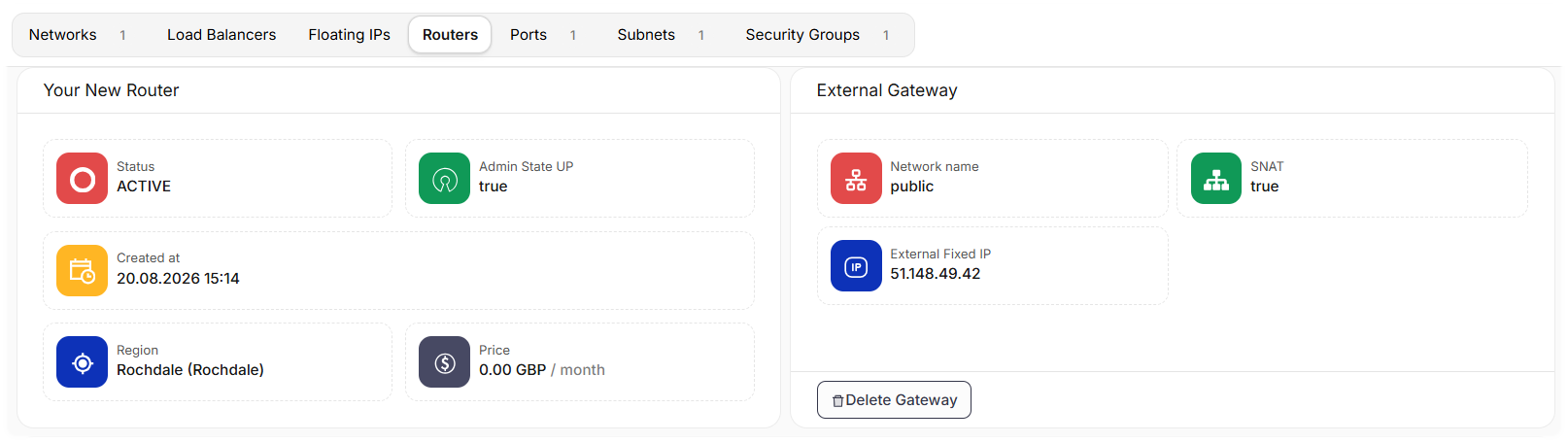 Your New router Page that has been created.