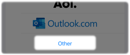 Other email account type to set up.