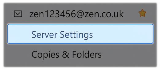 Server Settings for your email within Thunderbird