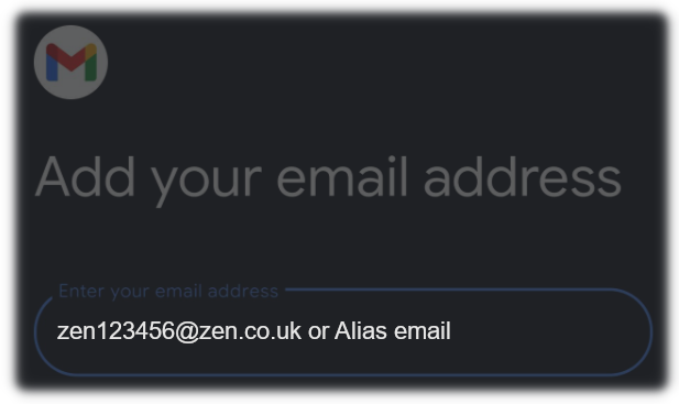Zen email Email Address for your Android phone