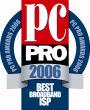 PC Pro Best ISP Broadband Award 2006